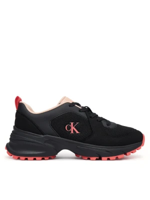 Sneakersy Calvin Klein Hike Runner Lace Up Su Mesh Wmn HW0HW03440 Czarny