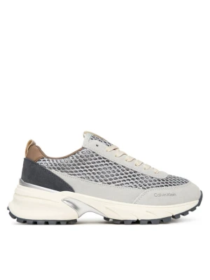 Sneakersy Calvin Klein Hike Runner Lace Up Techmix YW0YW02030 Beżowy