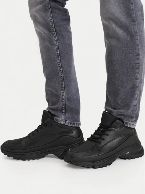 Sneakersy Calvin Klein Hike Runner Mid Laceup Tech Mix YM0YM01418 Czarny