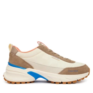 Sneakersy Calvin Klein Hike Runner Nylon Mix HW0HW03279 Brązowy