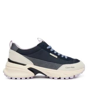 Sneakersy Calvin Klein Hike Runner Nylon Mix HW0HW03279 Niebieski
