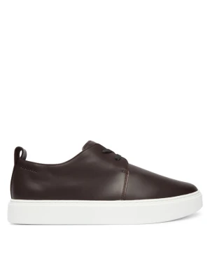 Sneakersy Calvin Klein Hybrid Clean Cup Derby Lth HM0HM02011 Bordowy