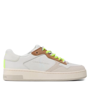 Sneakersy Calvin Klein Jeans Basket Cupsole Fluo Contrast YW0YW00920 Biały