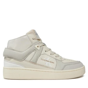 Sneakersy Calvin Klein Jeans Basket Cupsole High Mix Ml Fad YW0YW01300 Beżowy