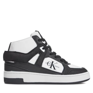 Sneakersy Calvin Klein Jeans Basket Cupsole High Mix Ml Fad YW0YW01300 Czarny
