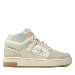 Sneakersy Calvin Klein Jeans Basket Cupsole High Mix Ml Mtr YW0YW01489 Biały