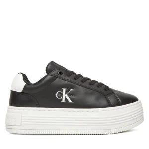 Sneakersy Calvin Klein Jeans Bold Flatf Low Lace Lth YW0YW01878 Czarny