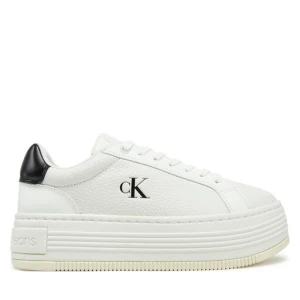 Sneakersy Calvin Klein Jeans Bold Flatf Low Lace Mg YW0YW01766 Biały