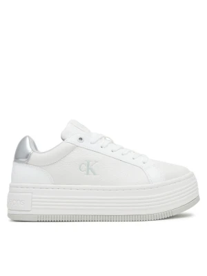 Sneakersy Calvin Klein Jeans Bold Flatf Low Lace Mg YW0YW01766 Biały
