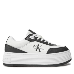 Sneakersy Calvin Klein Jeans Bold Flatf Low Lace Mix Ml Fad YW0YW01316 Black/Bright White 0GM