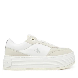 Sneakersy Calvin Klein Jeans Bold Flatf Low Lace Mix YW0YW01742 Biały