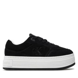 Sneakersy Calvin Klein Jeans Bold Platf Laceup Low Mg Suede YW0YW01575 Czarny