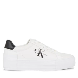 Sneakersy Calvin Klein Jeans Bold Vulc Flatform Laceup Lth Wn YW0YW00821 Biały