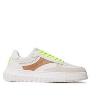 Sneakersy Calvin Klein Jeans Chunky Cupsole Gel Backtab Fluo YM0YM00673 Beżowy