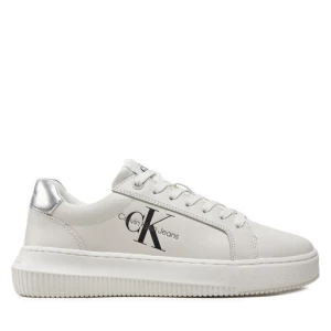 Sneakersy Calvin Klein Jeans Chunky Cupsole Laceup Lth Ml Mtl YW0YW01476 Biały