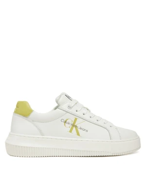 Sneakersy Calvin Klein Jeans Chunky Cupsole Laceup Mon Lth YW0YW00823 Biały