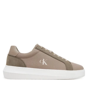 Sneakersy Calvin Klein Jeans Chunky Cupsole Mg Canvas YM0YM01219 Brązowy