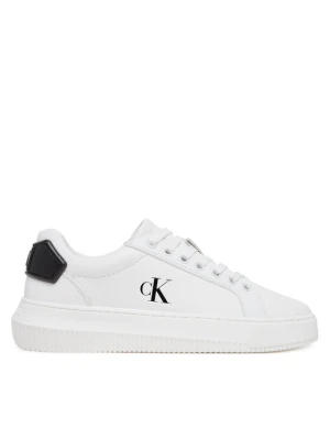 Sneakersy Calvin Klein Jeans Chunky Cupsole Ru Patch Lth Wn YW0YW01846 Biały