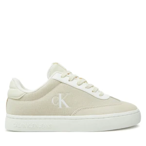 Sneakersy Calvin Klein Jeans Classic Cupsole Low Mix Mg Wn YW0YW01636 Écru