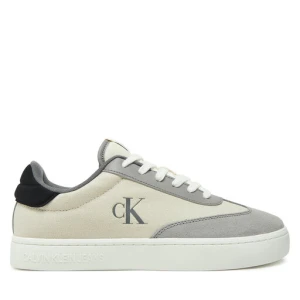 Sneakersy Calvin Klein Jeans Classic Cupsole Low Mix Mg YM0YM01169 Écru