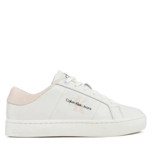Sneakersy Calvin Klein Jeans Classic Cupsole Lowlaceup Lth Wn YW0YW01444 Bright White/Peach Blush 01U
