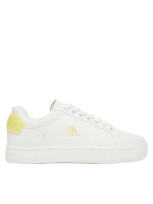 Sneakersy Calvin Klein Jeans Classic Cupsole Ru Patch Lth Wn YW0YW01845 Biały