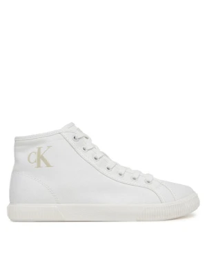 Sneakersy Calvin Klein Jeans Ess Vulc Mid Cv Mg Wn YW0YW01761 Biały