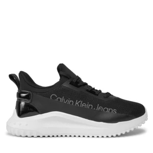 Sneakersy Calvin Klein Jeans Eva Run Slipon Lace Mix Lum Wn YW0YW01303 Czarny