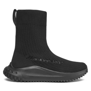 Sneakersy Calvin Klein Jeans Eva Runner High Sock In Lum YW0YW01314 Czarny
