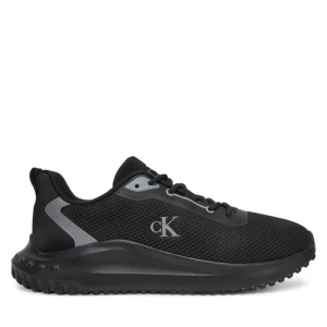Sneakersy Calvin Klein Jeans Eva Runner L-Up Mix Mesh Logo Ck YW0YW01851 Czarny