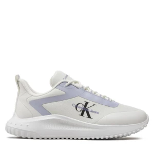 Sneakersy Calvin Klein Jeans Eva Runner Low Lace Mix Ml Wn YW0YW01442 Biały