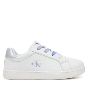 Sneakersy Calvin Klein Jeans Low Cut Lece-UP V1A9-82009-1355X S Biały