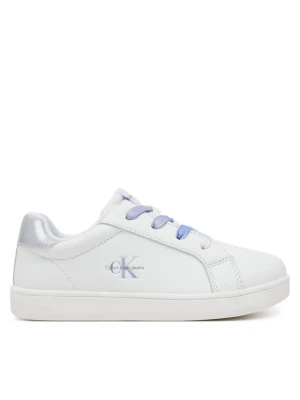 Sneakersy Calvin Klein Jeans Low Cut Lece-UP V1A9-82009-1355X S Biały