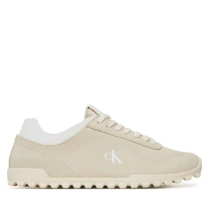 Sneakersy Calvin Klein Jeans Low Profile Runner Mg Sue YW0YW01898 Beżowy
