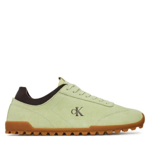 Sneakersy Calvin Klein Jeans Low Profile Runner Mg Sue YW0YW01898 Zielony