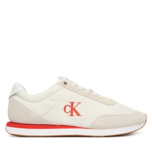 Sneakersy Calvin Klein Jeans Retro Runner Ess Mix Mat YM0YM01361 Beżowy