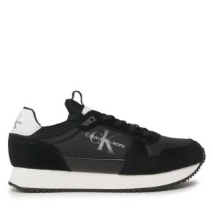 Sneakersy Calvin Klein Jeans Retro Runner Laceup Refl YM0YM00742 Czarny