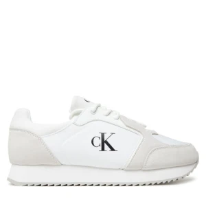 Sneakersy Calvin Klein Jeans Retro Runner Sock Lace Up Ny-Su YM0YM01326 Biały