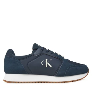 Sneakersy Calvin Klein Jeans Retro Runner Sock Lace Up Ny-Su YM0YM01326 Granatowy