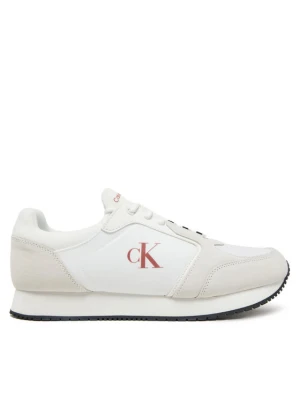 Sneakersy Calvin Klein Jeans Retro Sock Runner Mg YM0YM01152 Biały