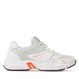 Sneakersy Calvin Klein Jeans Retro Tennis High/Low Frequency YM0YM00637 White/Oyster Mushroom/Firecracker 0LG