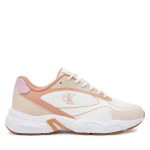 Sneakersy Calvin Klein Jeans Retro Tennis Knit Mg YW0YW01887 Biały