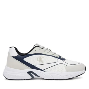Sneakersy Calvin Klein Jeans Retro Tennis Low Knit Mix YM0YM01310 Biały