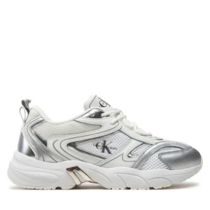 Sneakersy Calvin Klein Jeans Retro Tennis Low Lace Mh Ml Mr YW0YW01381 Biały