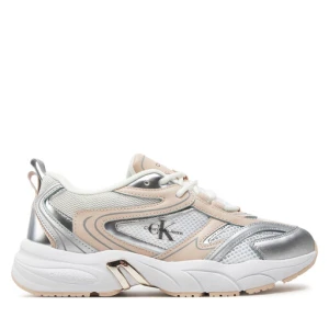 Sneakersy Calvin Klein Jeans Retro Tennis Low Lace Mh Ml Mr YW0YW01381 Biały