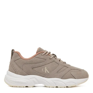 Sneakersy Calvin Klein Jeans Retro Tennis Low Mg Mix Media Wn YW0YW01639 Beżowy