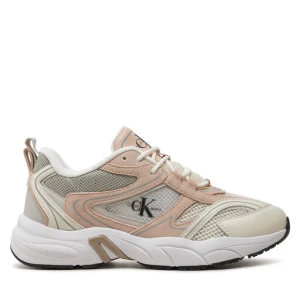 Sneakersy Calvin Klein Jeans Retro Tennis Su-Mesh Wn YW0YW00891 Beżowy
