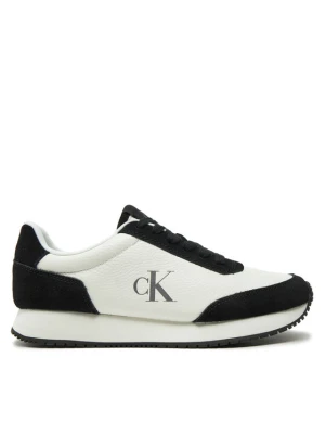 Sneakersy Calvin Klein Jeans Runner Laceup Low Mix Mg YW0YW01798 Biały
