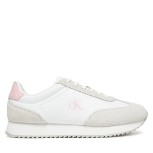 Sneakersy Calvin Klein Jeans Runner Laceup Mg Nylon Mix YW0YW01828 Biały
