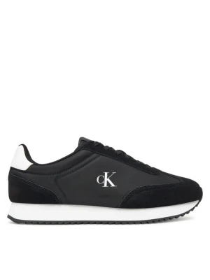 Sneakersy Calvin Klein Jeans Runner Laceup Mg Nylon Mix YW0YW01828 Czarny